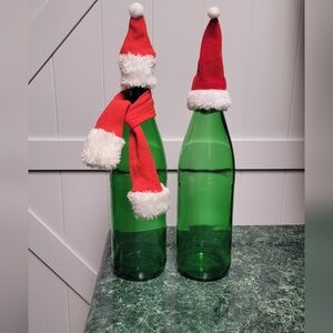 Holiday Red White Santa Hats with Sash